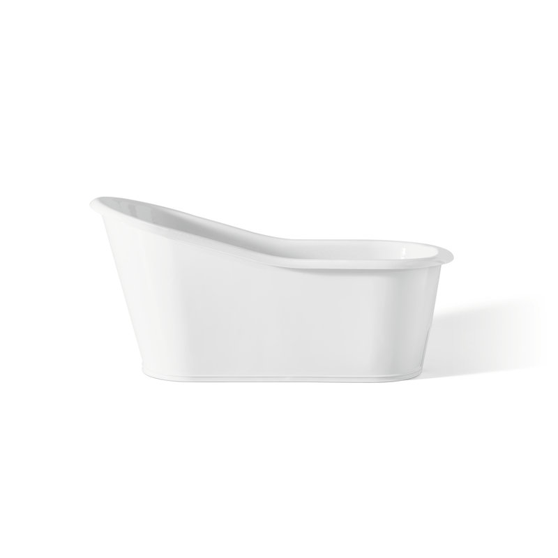 Dakota 68'' L Soaking Bathtub, White Interior with Custom Exterior