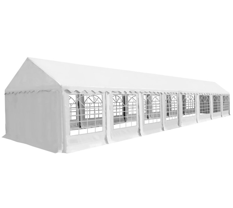 Garber 4m x 4m Steel Party Tent, White