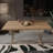 Rectangular with Steel Base Dining Table-79111631