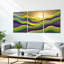 Ensemble de 3 tableaux abstraits à motifs de points, style paysage, sur toile tendue, pour la décoration du salon et de la chambre.-569750225