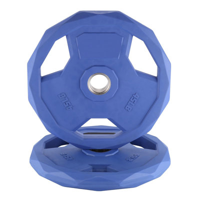 45LB*2 Rubber Coated Weight Plates Set, 2-Inch Barbell Weight Plate, Weight Plates for Weightlifting, Home Gym