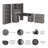 Shelonda 4 Piece Computer Desk Office Set-1854894895