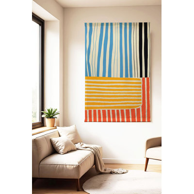 Superbe peinture décorative en polyester de 57,1 po x 78,7 po | 50% coton / 50% polyester, parfait pour le décor du salon et de la chambre à coucher | Couleurs vibrantes et design unique pour une touche d'élégance dans n'importe quel espace