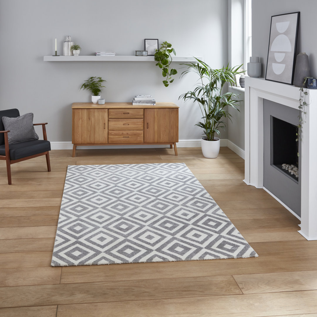 Brooklyn area rug Machine Woven Rectangle Grey