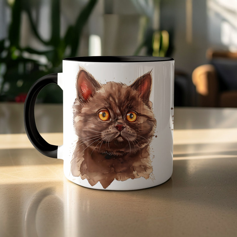 Ceramic Coffee Mug, 2, Black