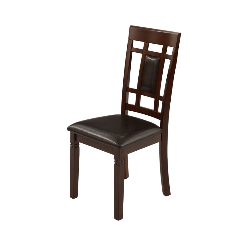 60.4" W 7-PCS DINING SET, CHERRY FINISH