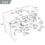 Meuble-lavabo moderne autoportant de 122 cm (48 po), meuble-lavabo composite avec 4 tiroirs, 2 portes et étagères réglables-2008113385