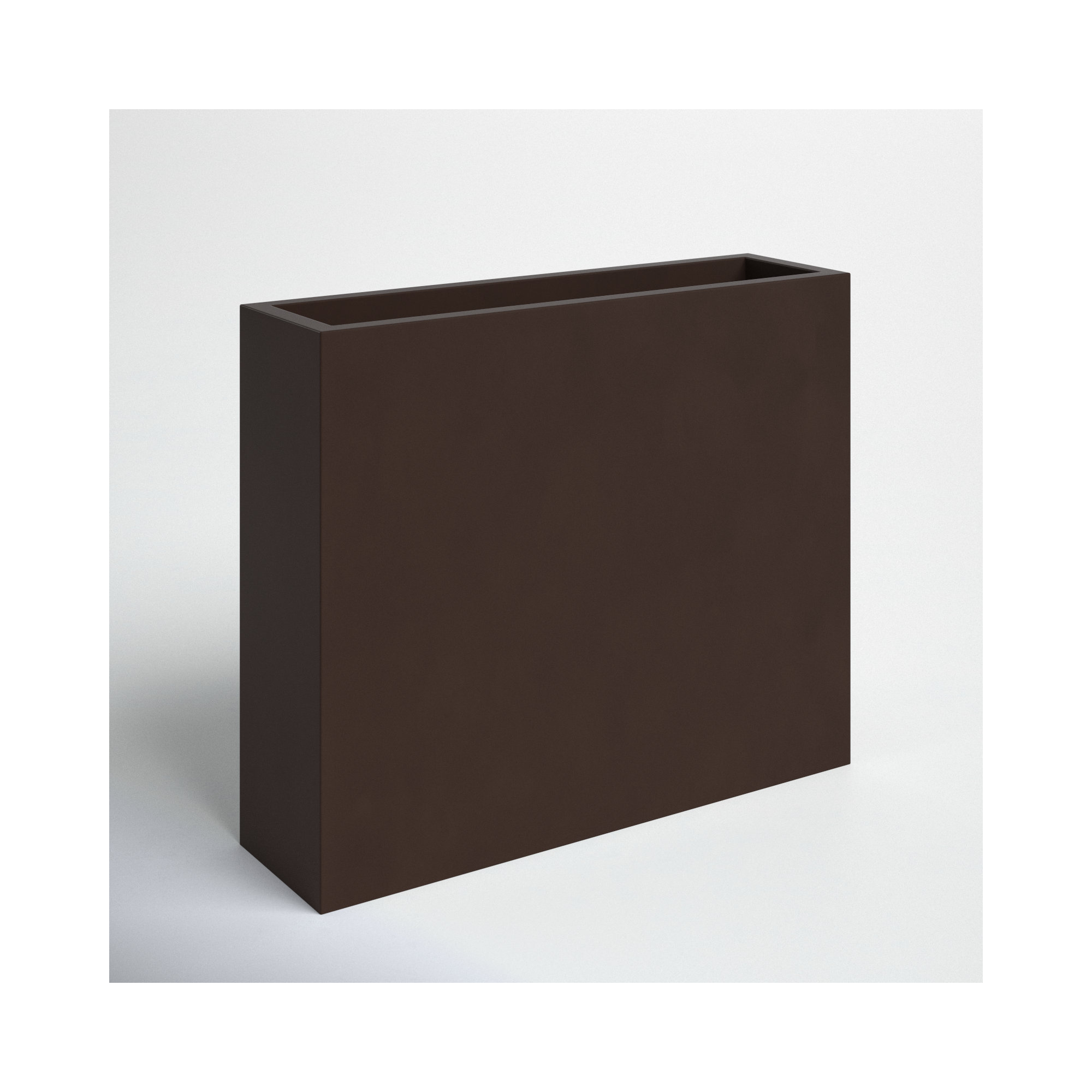 Connoisseur Handmade Planter Box, 30" H x 36" W x 12" D, Brown