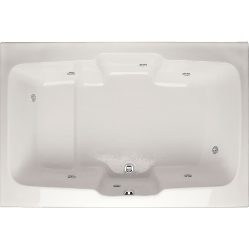 Victoria 73'' x 48'' Acrylic Bathtub, Biscuit