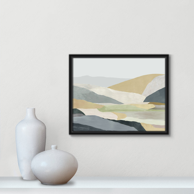 Blair Warm Hills I - cadre photo, reproduction d'art sur toile, Toile noire, H 12,5 po x l 15,5 po x P 2 po