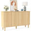 Buffet 59,74 "moderne en noyer avec rangement-854491647