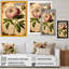 Pivoine rétro rose et blanche - reproduction sur toile-1833138930-1833138941