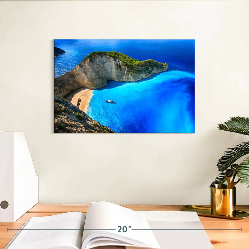 Gillard Navagio Beach, Grèce, H 8 po x l 12 po