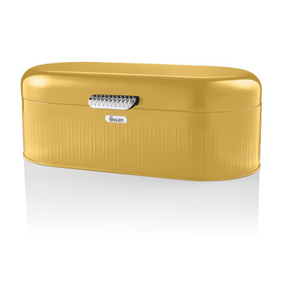 Swan Retro Bread Bin, Generous Storage Capacity, Easy-Opening Lid, One Size