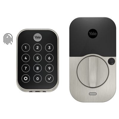 Verrou intelligent à écran tactile 2 touches avec verrou d'empreintes digitales et Bluetooth Yale Assure Lock