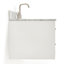 Ensemble de meuble-lavabo mural simple 61 po Ceinture-349612529-349612530