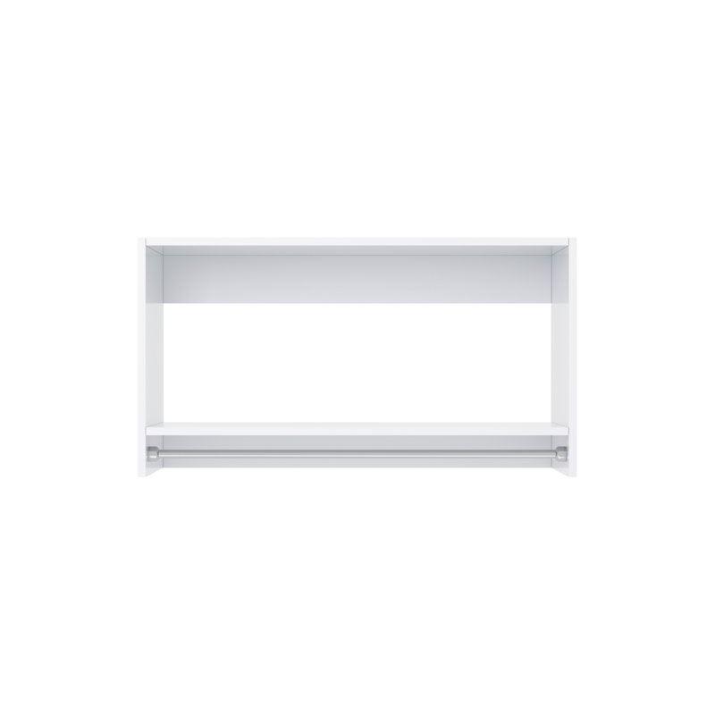 Tall Hanging Unit in White, 18" H x 33"  W x 14" D