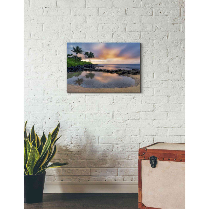 «Sunset Cove II» par Dennis Frates - reproduction de photo sur toile tendue, H 18 po x l 26 po x P 0,75 po