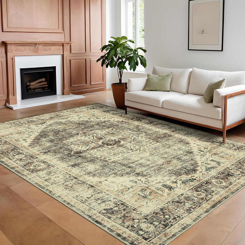 Hallway Rug - Washable Grey Rugs Non Slip Soft Touch Carpet Runner Rug Stylish Rug Runner Home Grey, Rectangle 8' x 10'