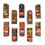 Ensemble de 10 masques muraux Tiki