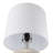 White Ceramic Table Lamp With Drum Shade