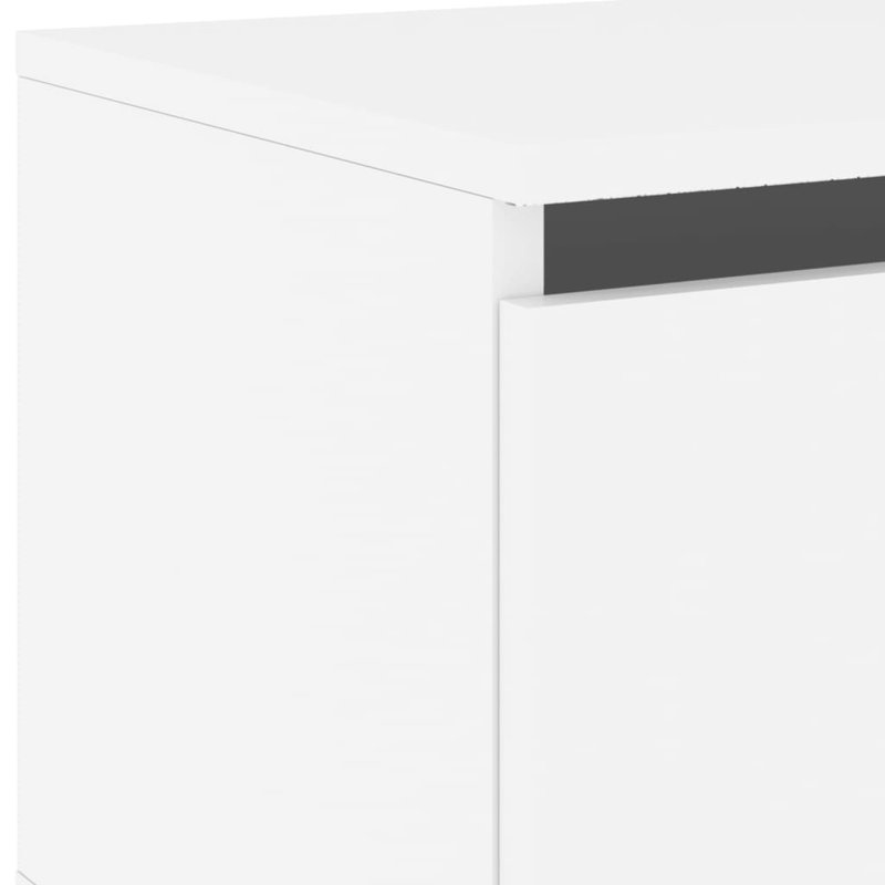 Brayle 50cm W Bedside Table, White