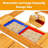 Gymax 47.5'' x 7'' Solid Wood Rectangle Sandbox