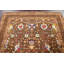 Tapis brun en laine noué à la main de conception unique 6 pi 6 po x 9 pi 7 po Mahdiya