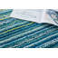 Tapis bleu touffeté à rayures Oralia-1074735004