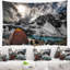 Tapisserie turquoise camping au-dessus de "landscape"-28488846