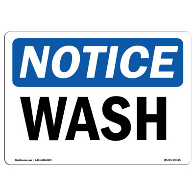 Wash Aluminum Sign 18 x 24