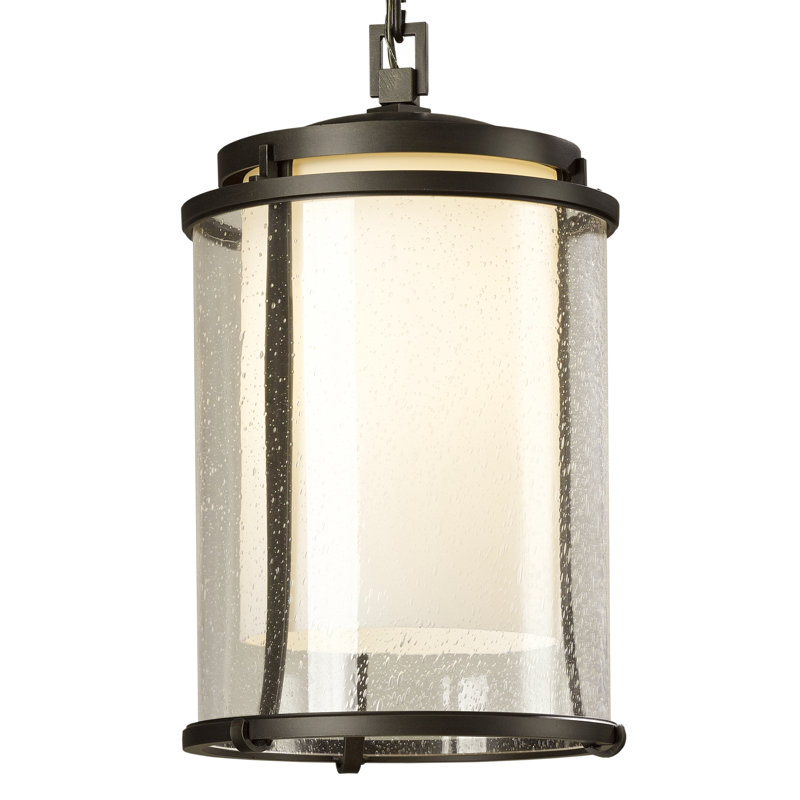 Meridian 1 - Bulb 15.7" H Mains Only Outdoor Hanging Lantern, Coastal Dark Smoke