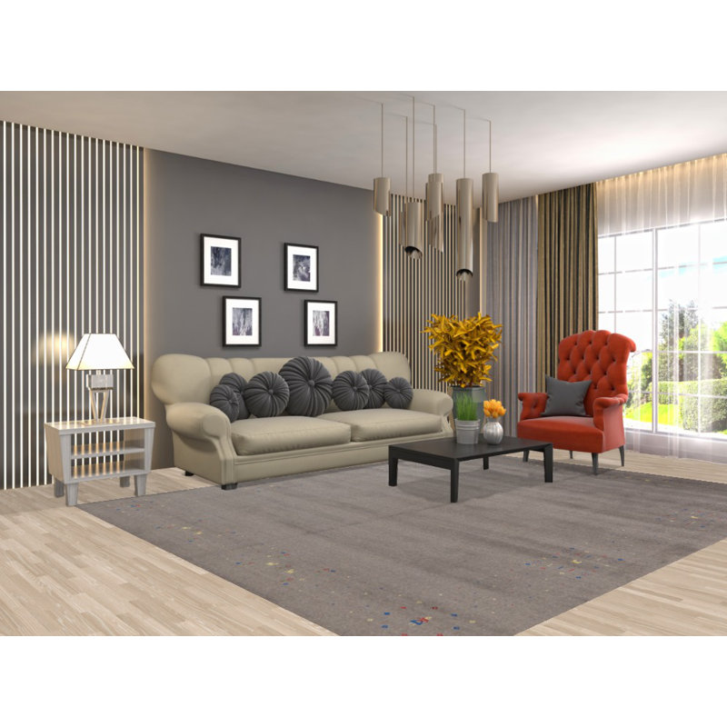 Tapis tribal gris Gabbeh