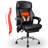 Adelinde Kneading Massage Office Chair with Heating Function, Height Adjustable, Footrest and Reclining Backrest-1814962124