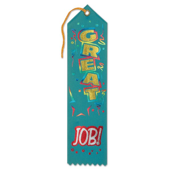 The Beistle Company Great Job Award Ribbon | Wayfair