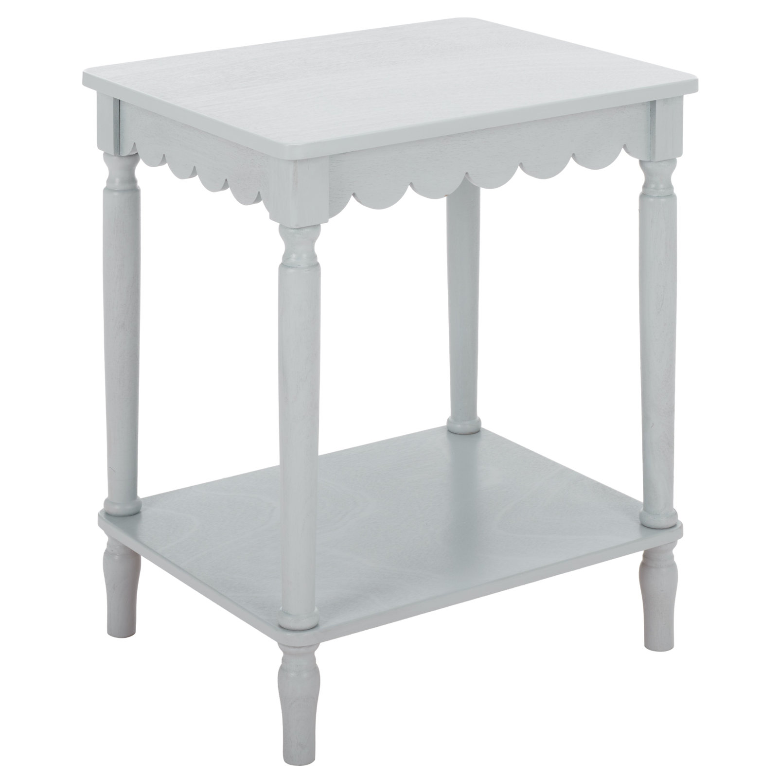 Branden 19" Pine End Table, Winter Sky