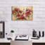 "Epic Graffiti" Fleurs rouges "par Silvia Vassileva, art mural sur toile, 18 po x 12 po-1921313266