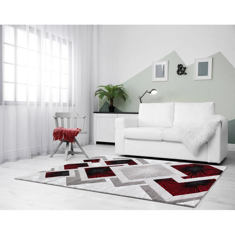 Arnoldo Geometric Indoor Rug, Rectangle 5'3" x 7'2"