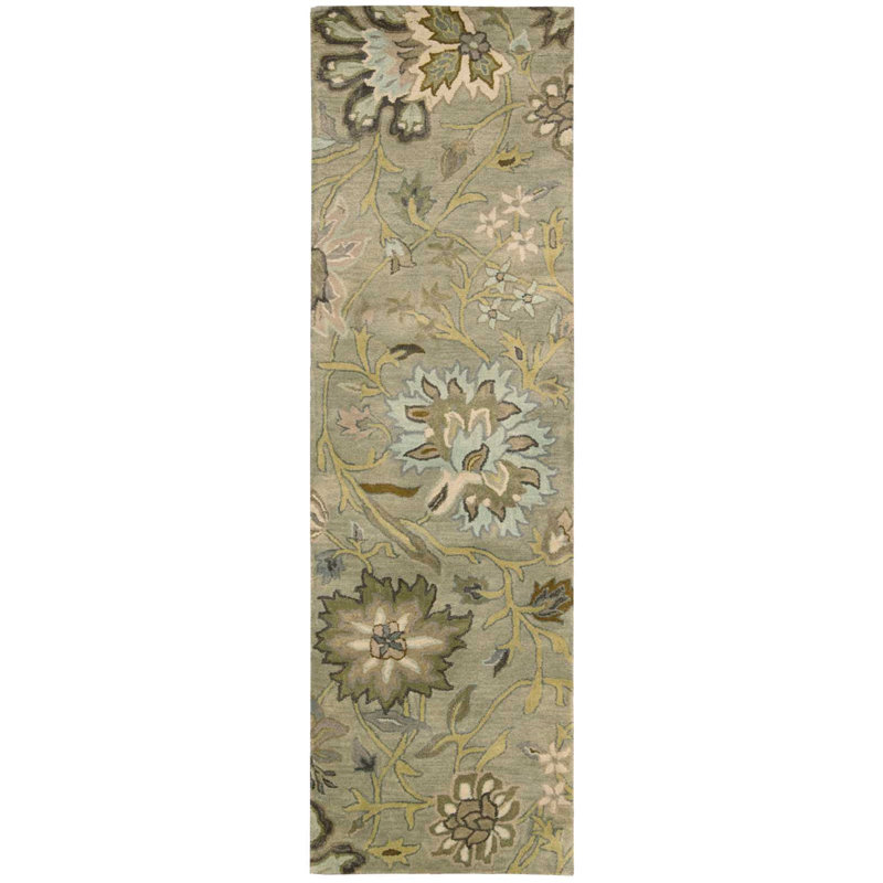 Fullmer Wool Floral Rug, Runner 2'4" x 8'