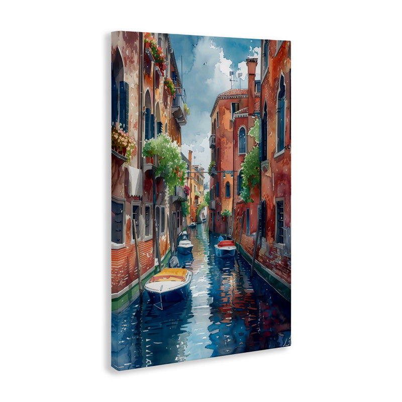 «Sunny Days On The Canal», conception par LSR Creative Studio, H 24 po x l 16 po