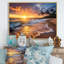 Photo de plage, coucher de soleil, Serenade IX - art mural plage côtière-1238991350-1238991339