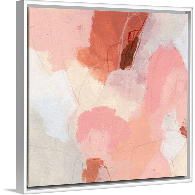 «Terracotta Cloud I» par June Erica Vess - reproduction de photo, H 14 po x l 14 po x P 1,75 po, Cadre blanc