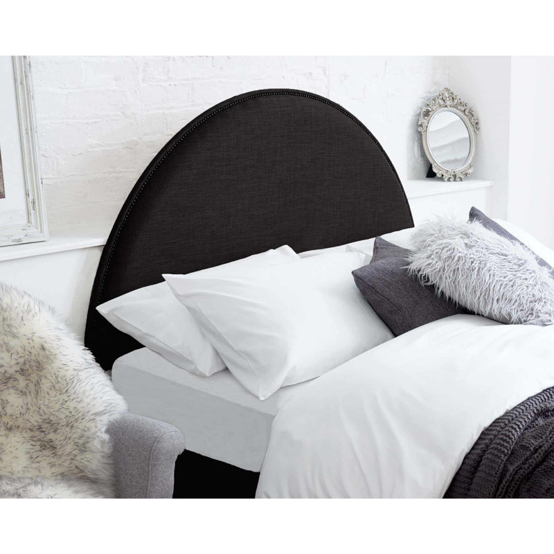 Aimara Upholstered Headboard, Double (4'6), Ebony