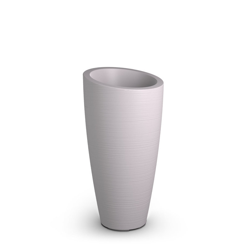 Jardinière en plastique Marazzi, Blanc, H 32 po x l 16 po x P 16 po