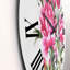Mauve pivoines - Horloge murale traditionnelle-60280437