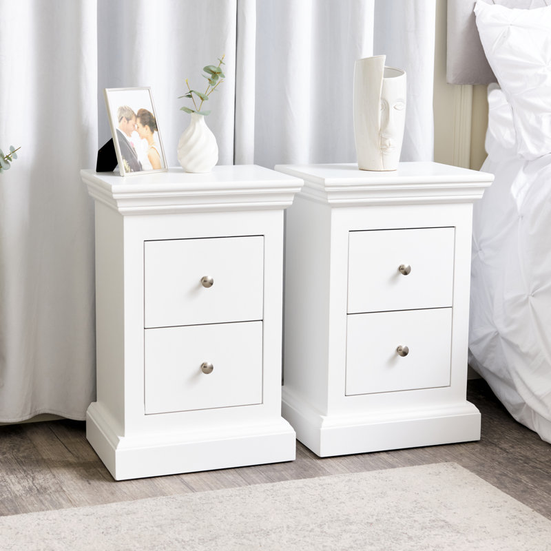 Caudell 40cm W Manufactured Wood Bedside Table