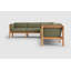 Haven 4-Piece Teak Outdoor Sectional With Sunbrella Cushions-1902156730-1966615969