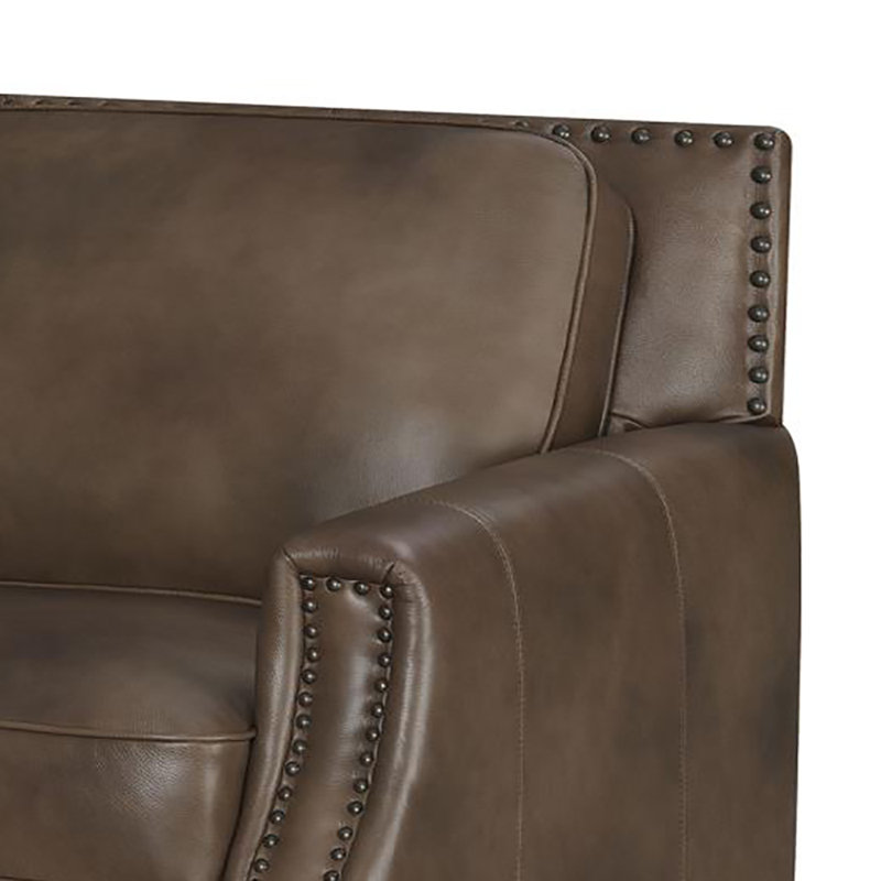 Canapé en cuir l 82,6 po Reachel