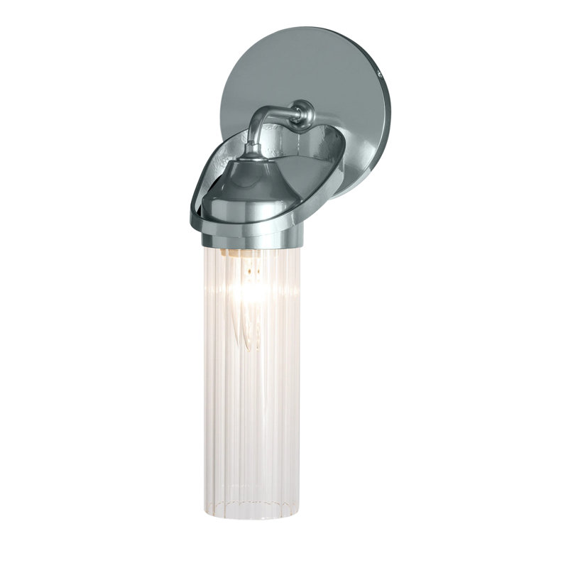 Bow 1 - Light Dimmable Bath Sconce, Vintage Platinum