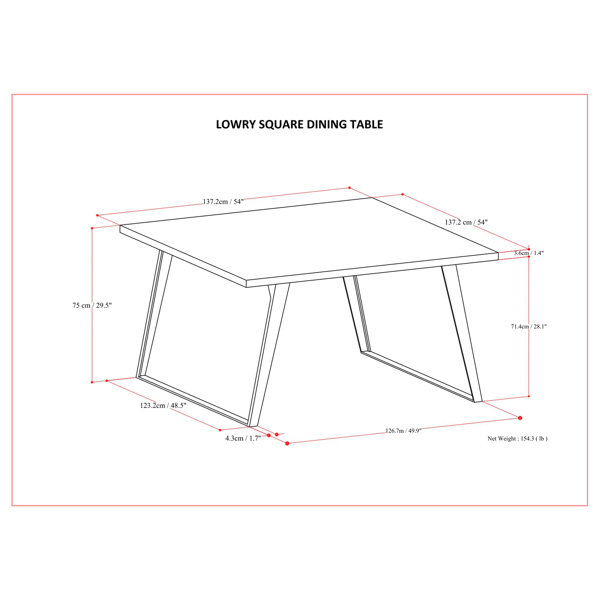 Dimensions du produit